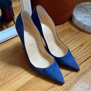 Blue Suede Louboutins
